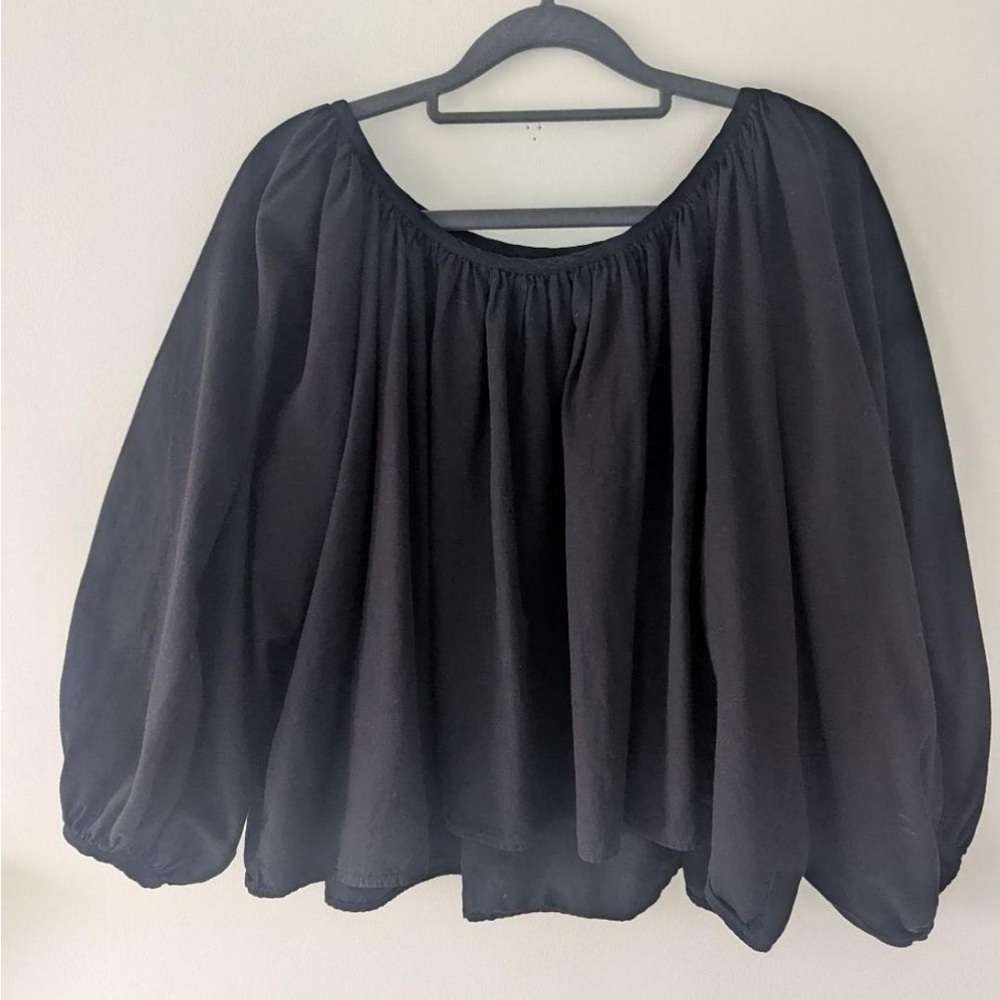Rudy Jude Gather Top redyed by Suay in Deep Black